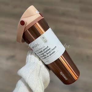 💫 Owala FreeSip Sway 30oz Water Bottle “In Good Company” Shiny Rose Gold NWT